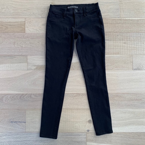 Express Extreme Stretch Black Legging low rise - Picture 1 of 5